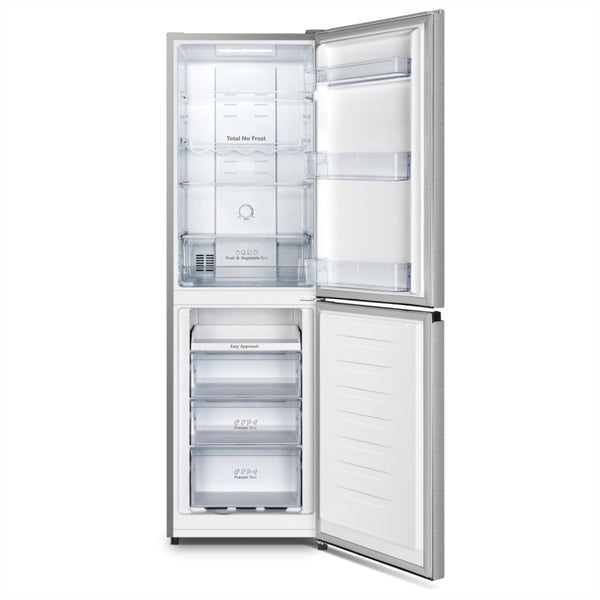 Teknix FFH1825WB 55cm Freestanding 50/50 Fridge Freezer - 256 Litre Capacity - Total No Frost - Non-plumbed Water Dispenser - Black, H182.5 x W55 x D56.2 (cm)