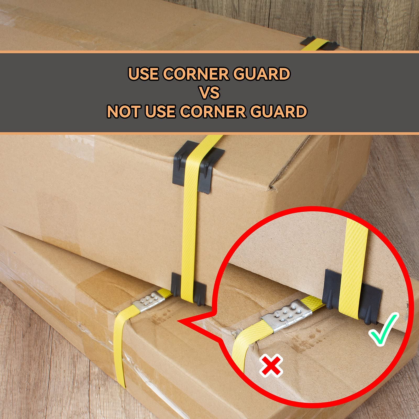 Complete Hand Pallet Packaging Strapping Kit with Tools, 200m PP Band, Metal Seals, and Edge Protectors for Secure Packing