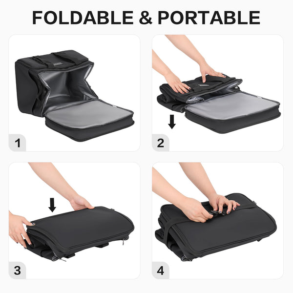 Hulongo Cool Bag Insulated Cooler Bag Waterproof Picnic Double Thermal Bag For Camping, Travel, Grocery Shopping & Fishing, 42L