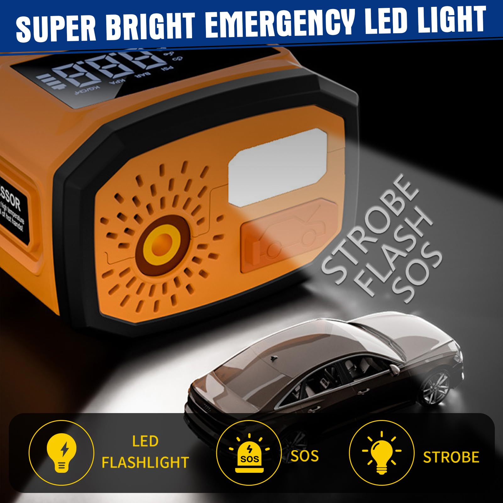 SYTUNG Car Battery Booster Jump Starter Power Pack, 12V Auto Battery Booster Pack, 2000A Peak 20000mAh Portable Power Bank Charger (Up to 6.0L Gas or 3.0L Diesel Engine)