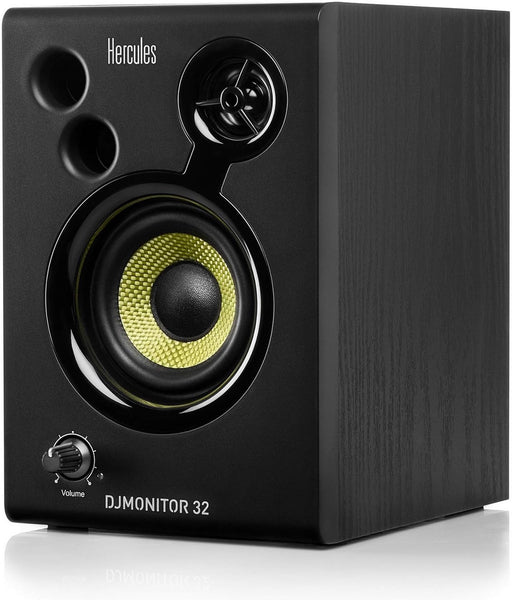 Hercules DJMonitor 32 – Compact 2-Way Active DJ Monitors with 3.5” Speakers for Studio and DJ