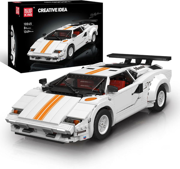 Mould King Super Sports Car Building Blocks Set, 1349 Pieces MOC Building Kit Toys Collectible Set for Adults, Sports Car Model