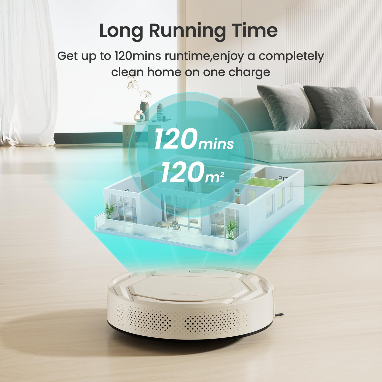 Lefant M210P Robot Vacuum Cleaner, Featured Carpet Cleaner Small Robot 7.8cm Thin 28cm DIA, Robotic Vacuum Alexa Voice Control Self-Charging Ideal for Pet Hair Hard Floor and Carpet