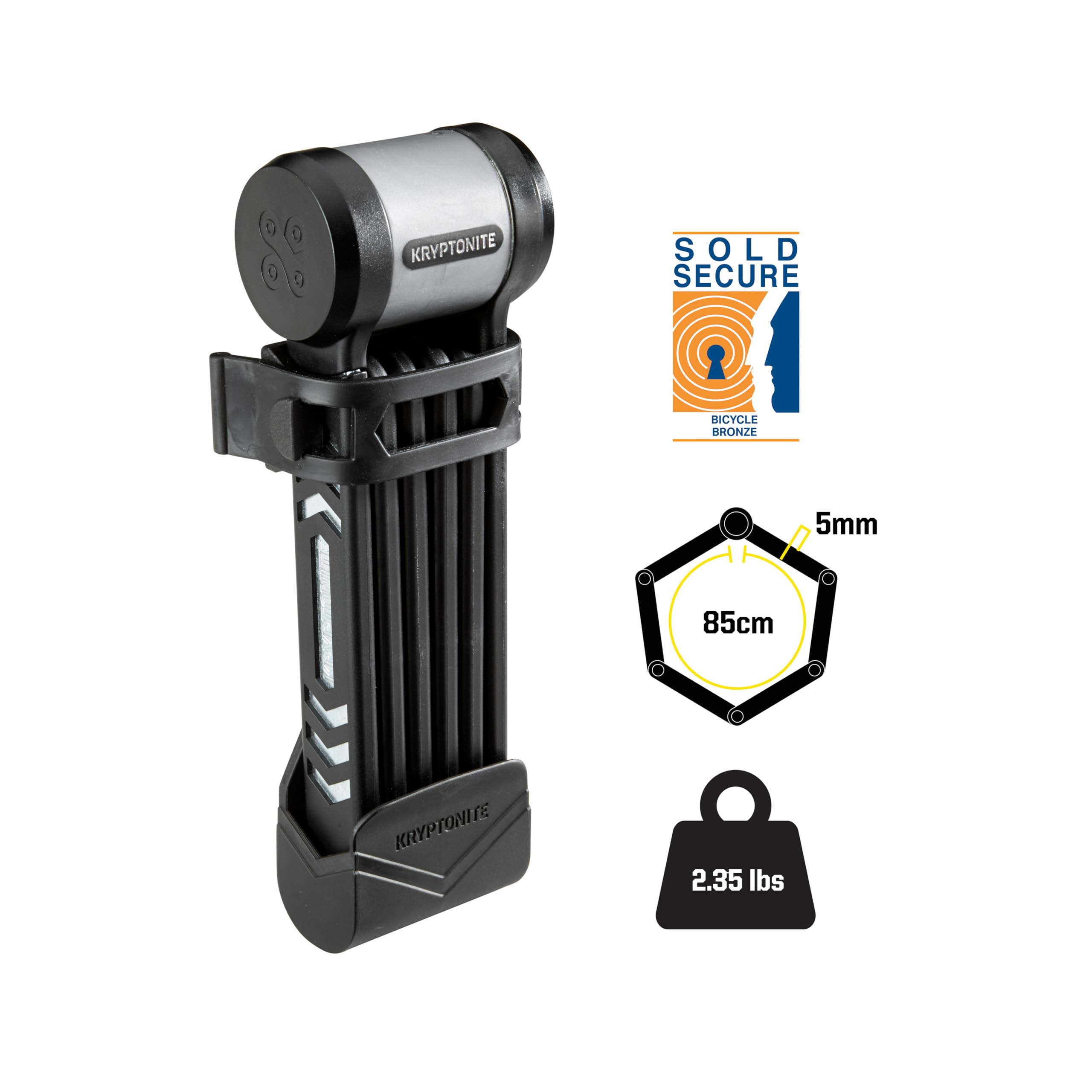 Kryptonite Keeper Folding Lock - Black