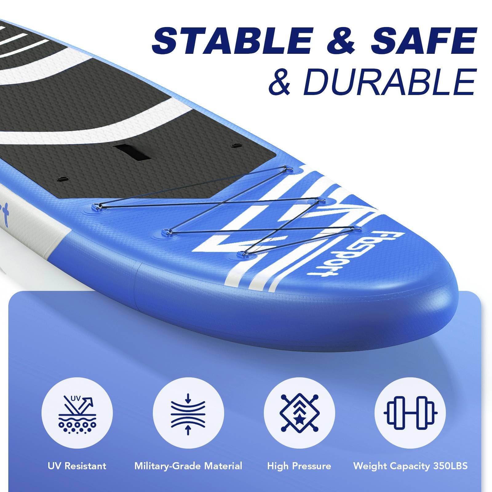 FBSPORT Inflatable Stand Up Paddle Boards,SUP Board,6" Thick Stand Up Paddle Boarding,Paddling Board for Youth & Adult,Surfboard,SUP with Adjustable Paddle/Backpack/Pump/Removable Fin