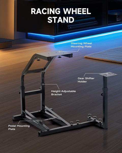 CO-Z Racing Wheel Stand Compatible with Logitech G27, G29, G920, Thrustmaster T300RS, T80, Adjustable Height for PS4, Xbox One, Series X|S, PC Gaming