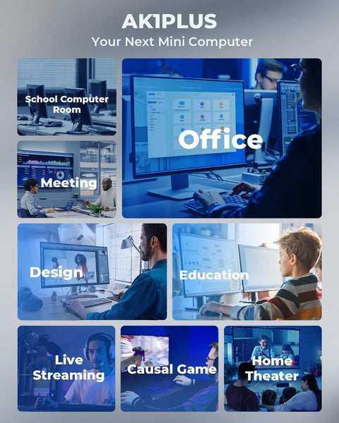 NiPoGi Mini PC Windows 11 Pro, Ιntel Alder Lake Ν95 (Βeats N5095/N5105, Up to 3.4GHz), Mini Computer 8GB RAM 256GB M.2 SSD, Mini Desktop Pc support 2.5" SSD, Dual WiFi/BT, 4K Double Display