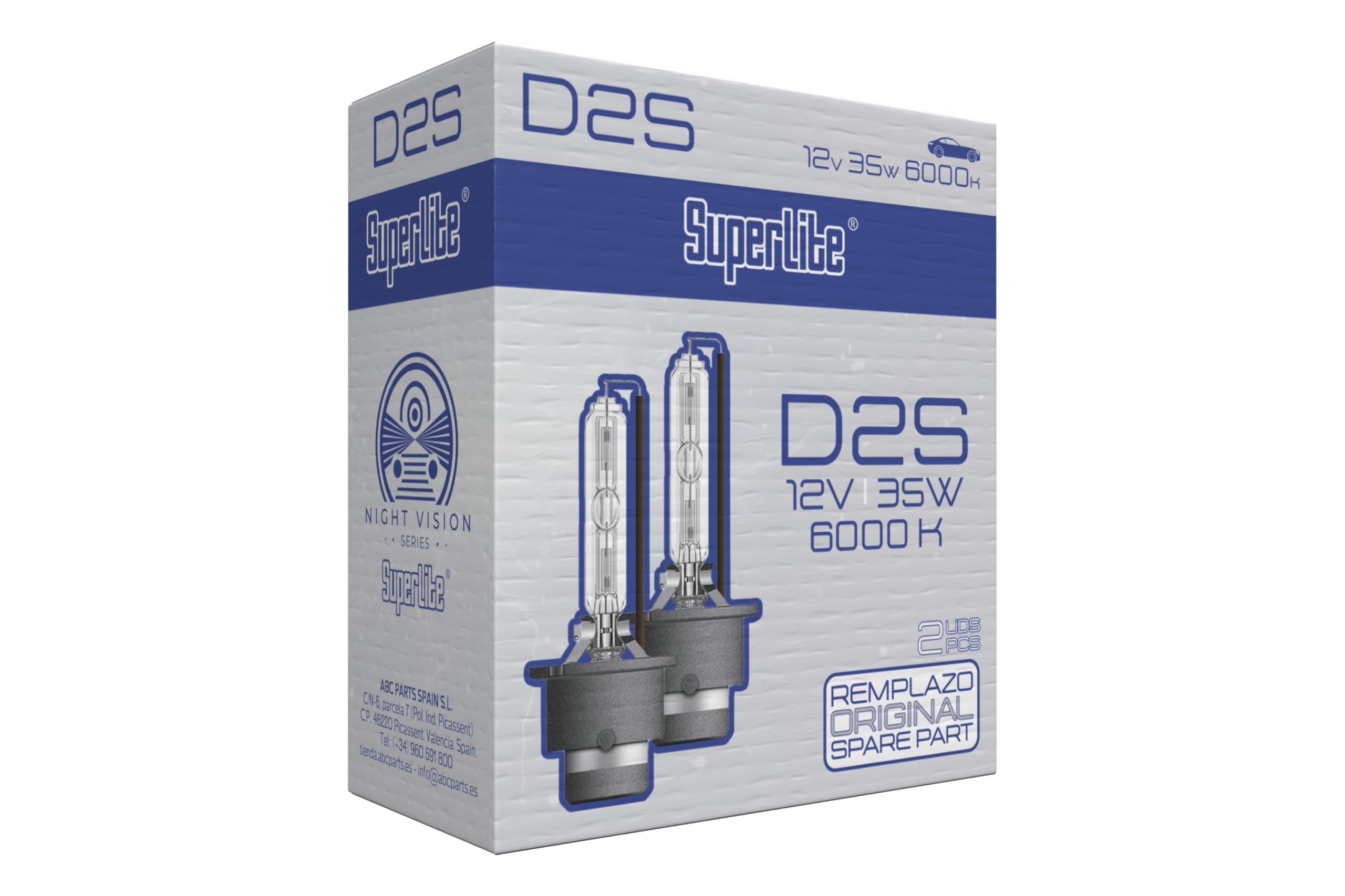 Superlite Set of 2 T10 Bulbs with 18 Leds from the Blue Series range. CanBus Technology and 6500K Colour Temperature. Ideal for Car and Truck.