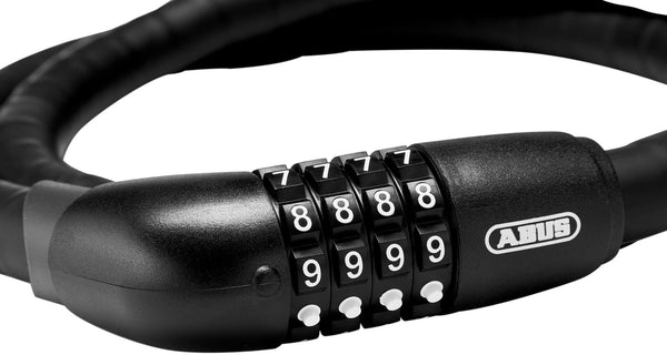 ABUS armoured cable lock Steel-O-Flex Tresor 1360 - combination lock made of steel cable with armour made of steel sleeves - security level 6