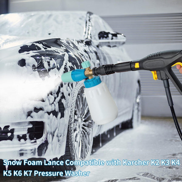 NAMOTEK Snow Foam Lance 1 Liter Adjustable Snow Foam Cannon for Karcher K2 K3 K4 K5 K6 K7 Pressure Washer