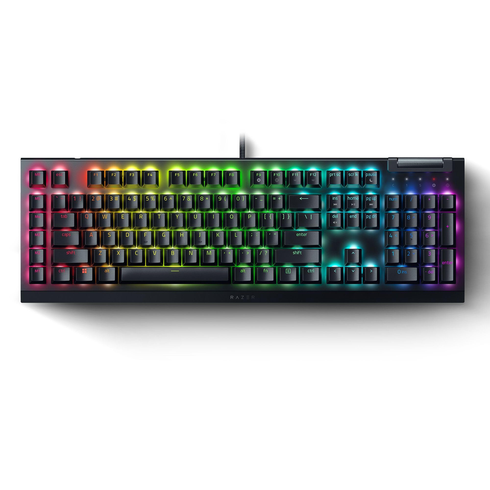 Razer BlackWidow V4 X Minecraft Edition - Mechanical Gaming Keyboard - Chroma RGB (Green Mechanical Switches, 6 Dedicated Macro Keys, Doubleshot ABS Keycaps) US Layout | Minecraft