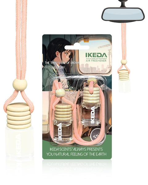 Ikeda scents Ikeda Car Air Fresheners | Automotive Hanging Pendant | Auto Perfume Diffuser with Real Oil | Strong and Long Last Fragrance | Fresh Smell Cover Odours | Car Accessories for Men Women