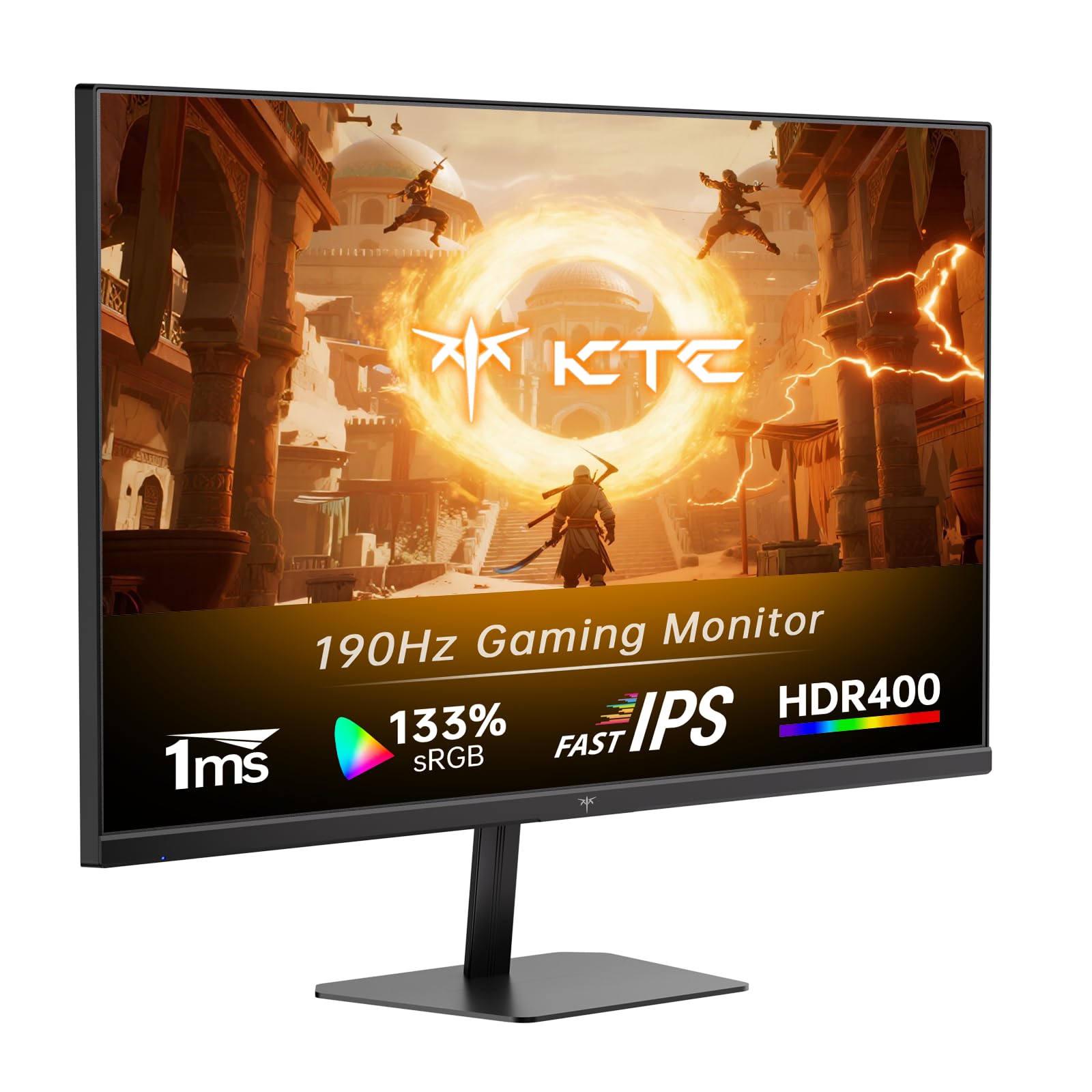 KTC Flat 32 Inch Monitor, QHD 1440P 2K@100Hz IPS Large Computer Monitor, Ultra Thin Bezels, Anti-Blue Light, HDR10, 103% sRGB, 86% DCI-P3, 350 Nits, 3ms MPRT, Adaptive Sync for Working and Gaming