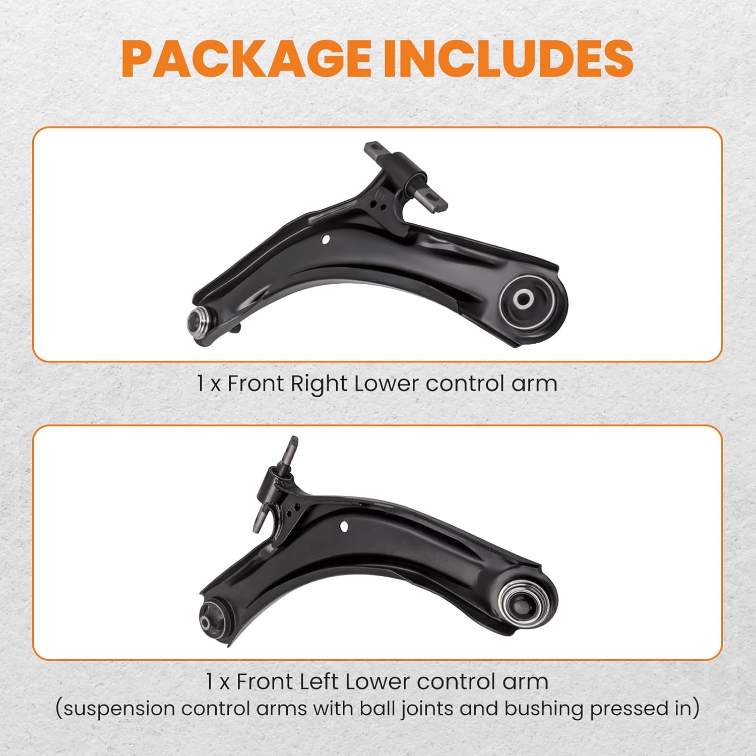 maXpeedingrods Front 2 Pair Lower Wishbone Arms B/joints & Links Kit for NISSAN Qashqai 2007-2013