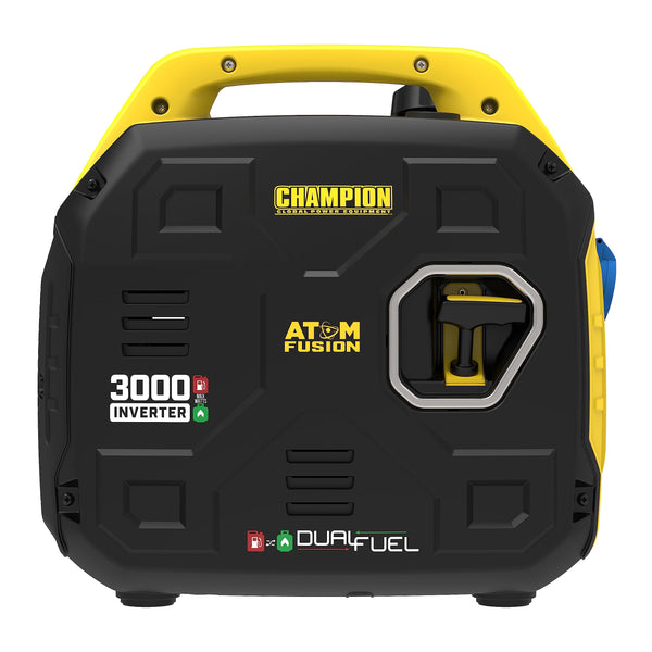 Champion Power Equipment 92001i 2200 Watt LPG Dual Fuel Portable Inverter Generator - 80cc Engine, 4.1L, Petrol or Propane - Lightweight, True Sine Wave, EZ Start, Fuel Fill Assist LED, Ultra Quiet