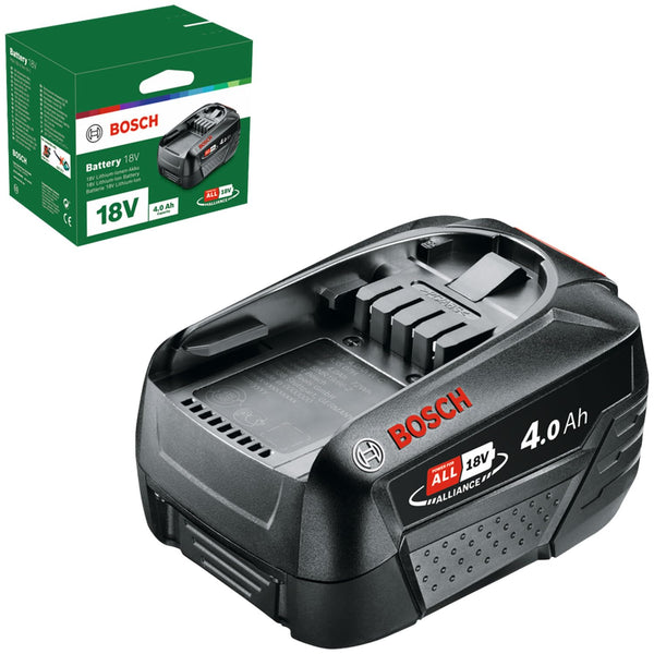 Bosch Battery pack PBA 18V 4.0Ah W-C (18 volt System, 4.0Ah, in Carton Packaging)