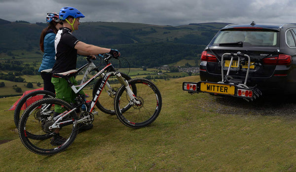 Witter ZX303 Clamp-on Towbar Mounted Bike Rack for 3 Bikes | Maximum Load 51 kg | Lightboard for 13-pin socket