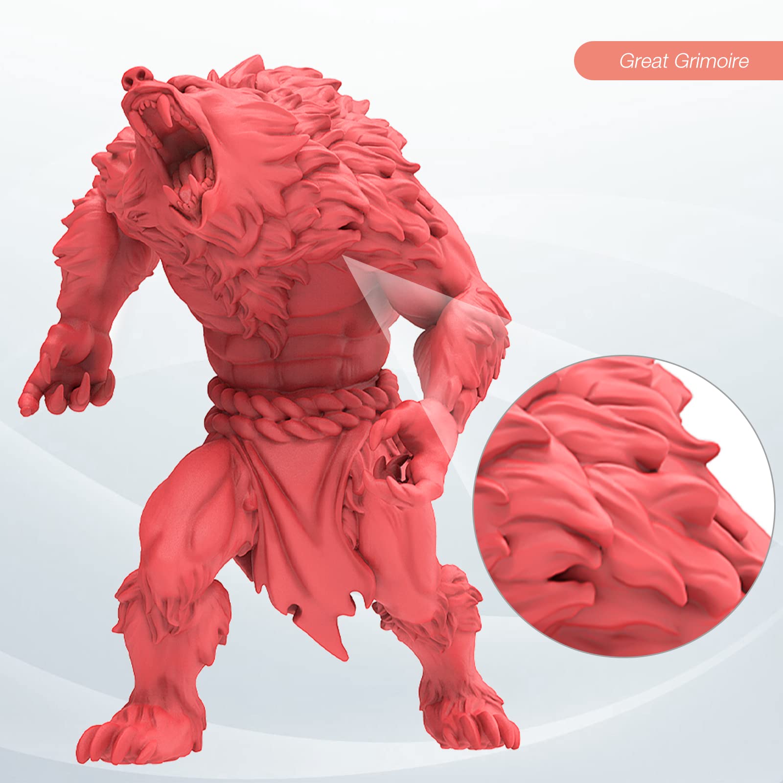 ELEGOO 8K 3D Printer Resin, Standard Photopolymer Resin 405nm UV-Curing Resin, Best for 8K/9K/12K/14K/16K LCD 3D Printer Space Grey 1000G