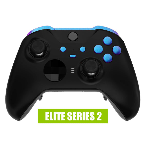 eXtremeRate Chameleon Purple Blue Buttons for Xbox One Elite Series 2 Controller, LB RB LT RT Bumpers Triggers ABXY Start Back Sync Profile Switch Keys for Xbox Elite Series 2 Core Controller