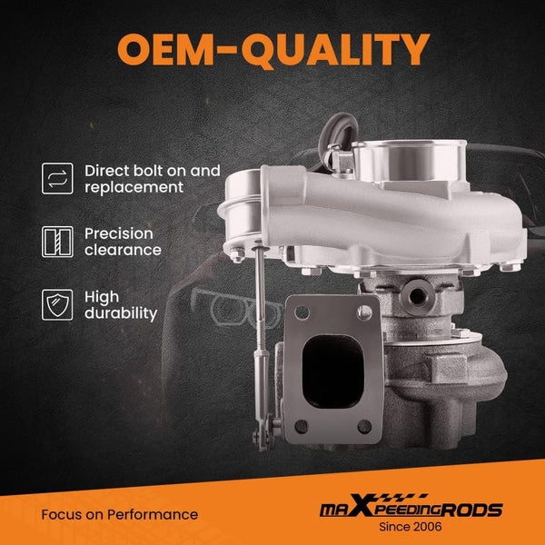maXpeedingrods GT25 GT28 GT2871 Upgrade Turbo Charger 350BHP+ Boost 0.64 A/R, GT2860 SR20 CA18DET 5-Bolt Flange Universal Turbocharger for 1.5L-2.0L Engine Water + Oil Cooled Turbo W/Gaskets