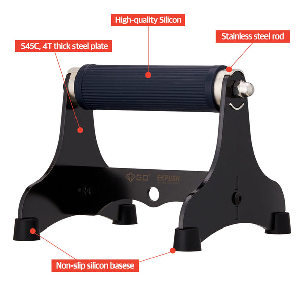 GD Expush Metal push up bars Non-Slip Push Up Bar Muscle Pushup Stands Non-slip silicon grip Essential Home Workout Equipment