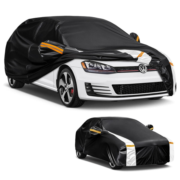 Car Cover Custom Fit for Mini Convertible F57(2016-2023), Car Covers for Outside Storage Waterproof Breathable, Full Cover Outdoor All Weather Protection Rain Sun Dust with Zip and Cotton(Black)