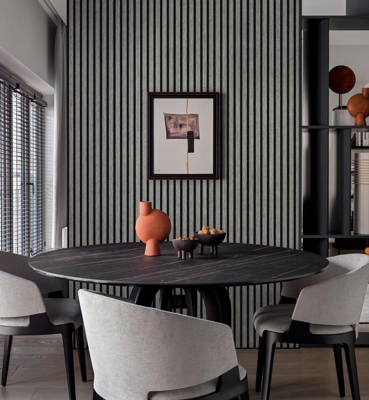 myforHD Self-Adhesive Wood Grating Wallpaper Wood Stripe Grain Natural Wooden Slats Wallpaper Peel and Stick Contact Paper PVC Vinyl Film Removable Waterproof