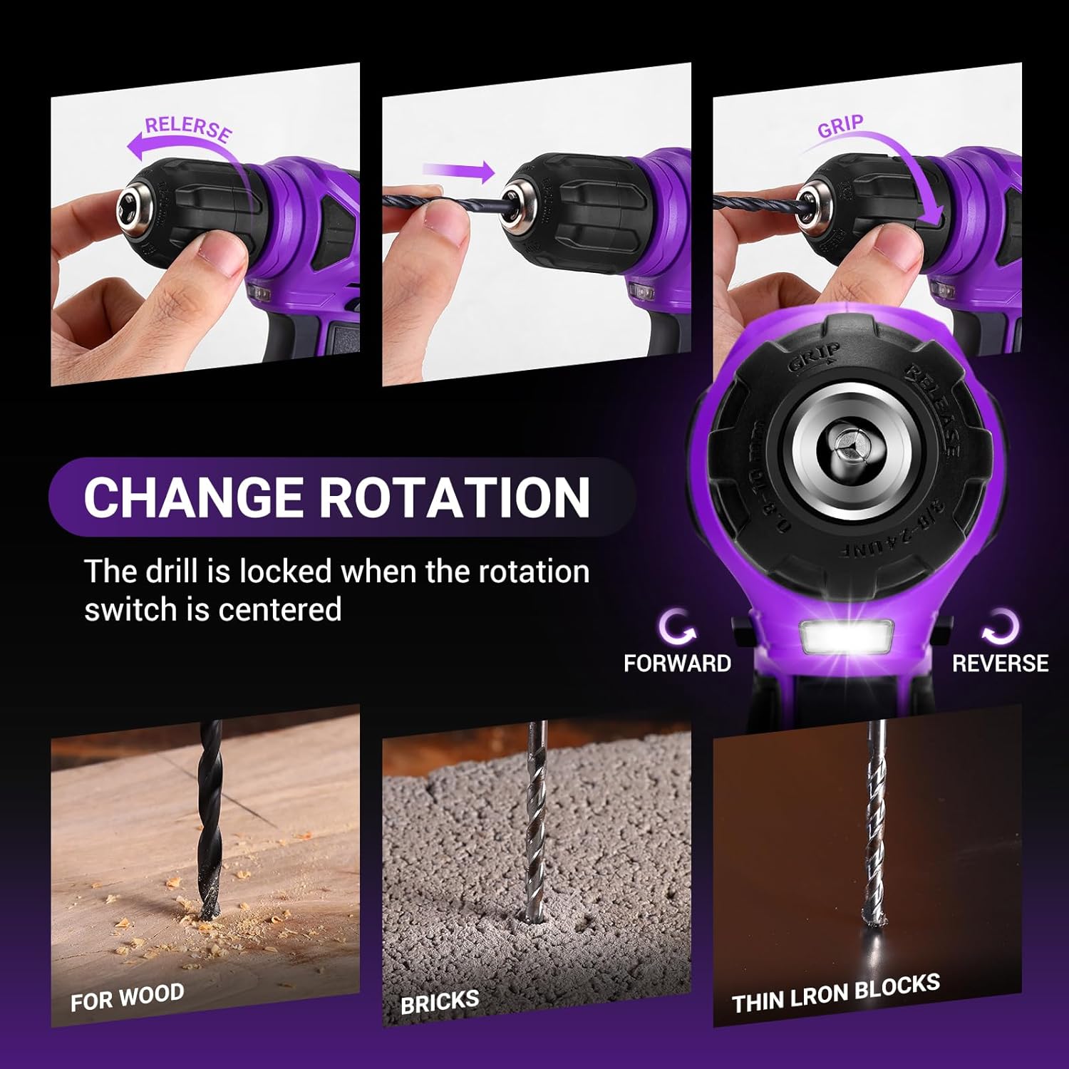 Tool Kit: DEKO Drill Set with Cordless Drill, Tool Kit Set Box, DIY Hand Tools for Men and Home, with 8V Electric Drills Blue,126 Pieces