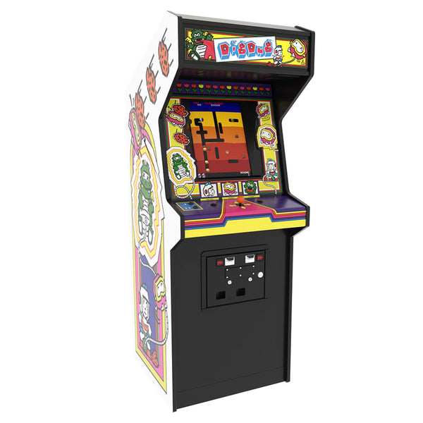 Quarter Arcades Numskull Dig Dug Collector's Edition Mini Arcade - 1/4 Scale Authentic Wooden Replica, Original ROM, Rechargeable Battery & 3W Speakers for Retro Enthusiasts [video game]
