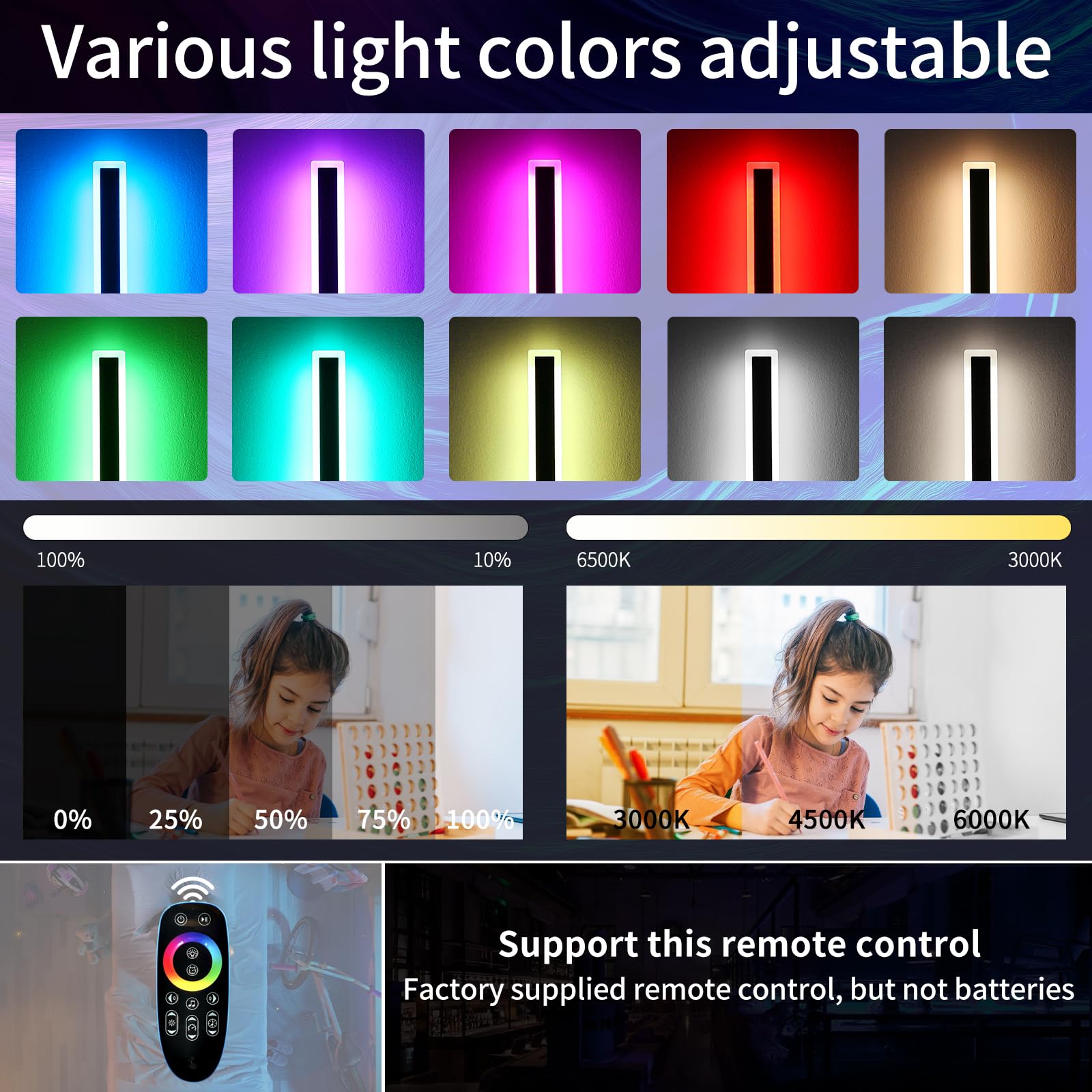 Mikeru 6500k Cool White Outdoor Wall Light, 150cm Modern Porch Wall Light, LED Vertical Long Acrylic Garden Fixture, IP65 Waterproof for Balcony, Living Room, Garage, Patio