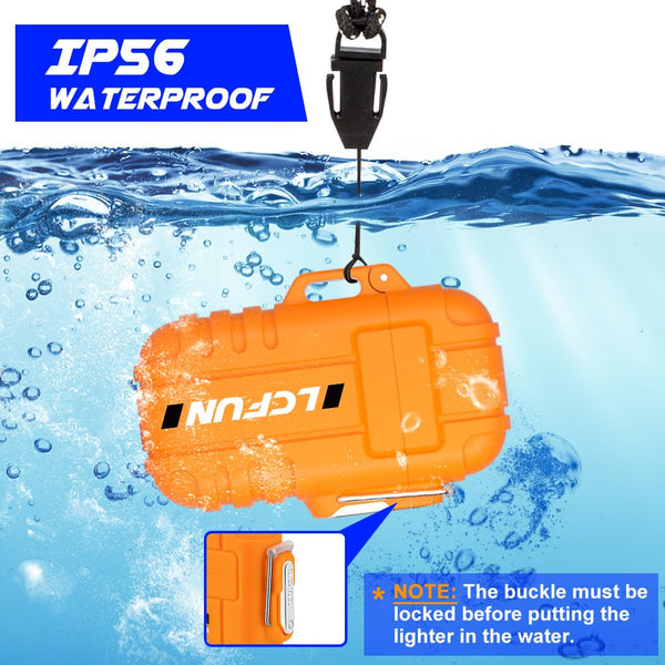 Electric Lighter Rechargeable USB, Electronic Plasma Arc Lighter Windproof and Waterproof for Hiking, Camping, Outdoor, Survival, Tactical, EDC Gear, Gifts for Him Men (Black)