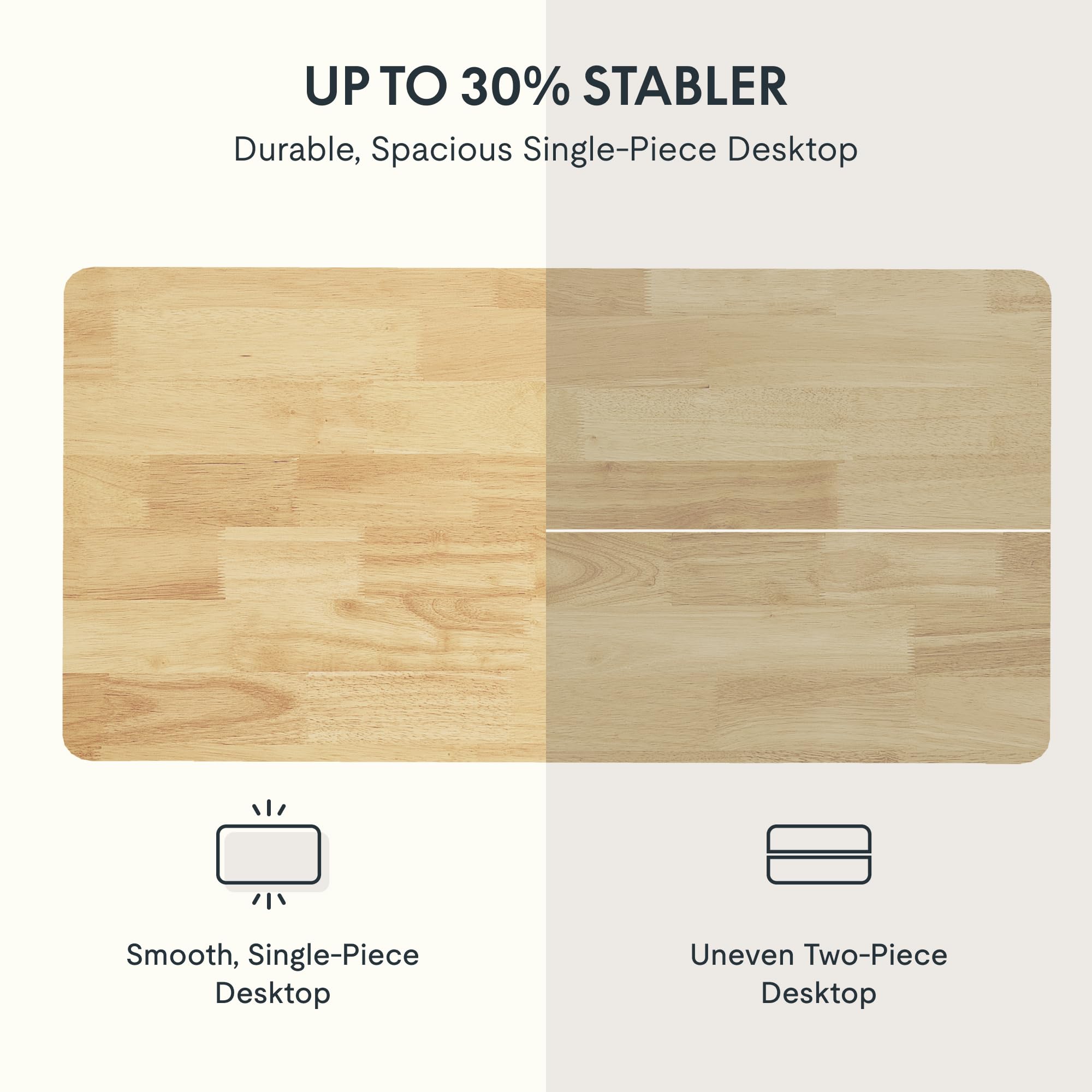 FLEXISPOT ONE PIECE Electric Standing Desk Height Adjustable Sit Stand Up Desk for Home Office with Memory Smart Pannel (100 * 60cm Black Frame+ Black Desktop)