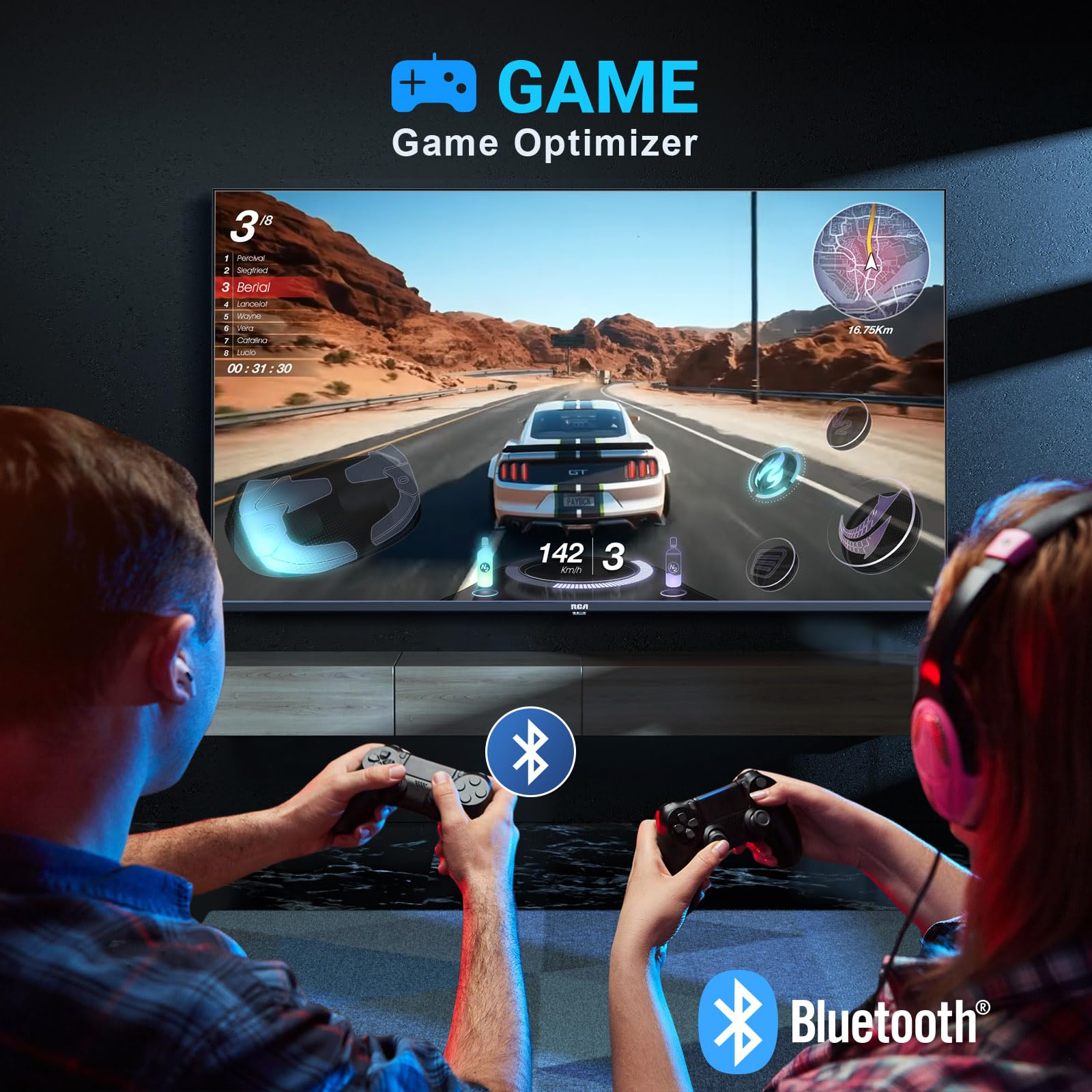 RCA RB24H2CU 24" inchFreeview HD TV DVB-T2/C/S2 Dolby Digital Audio, LED Backlighting Display, HDMI VGA PC SCART USB Travel Small TV for Motorhome and Campervan,Caravans,12 Volt