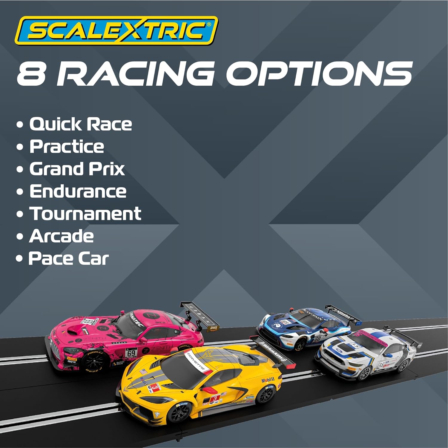 Scalextric Digital Racing Track Sets for Kids - ARC PRO: Pro Platinum Race Set - App Controlled Electric Kids Race Track Ages 8+, Slot Car Race Tracks, Multi-Car Racing & Lane Changing - 1:32 Scale