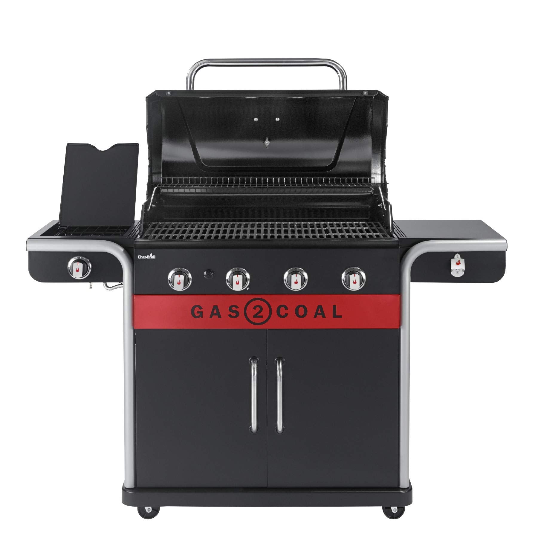 Char-Broil Gas2Coal 440 Hybrid Grill Gas Barbecue, Black