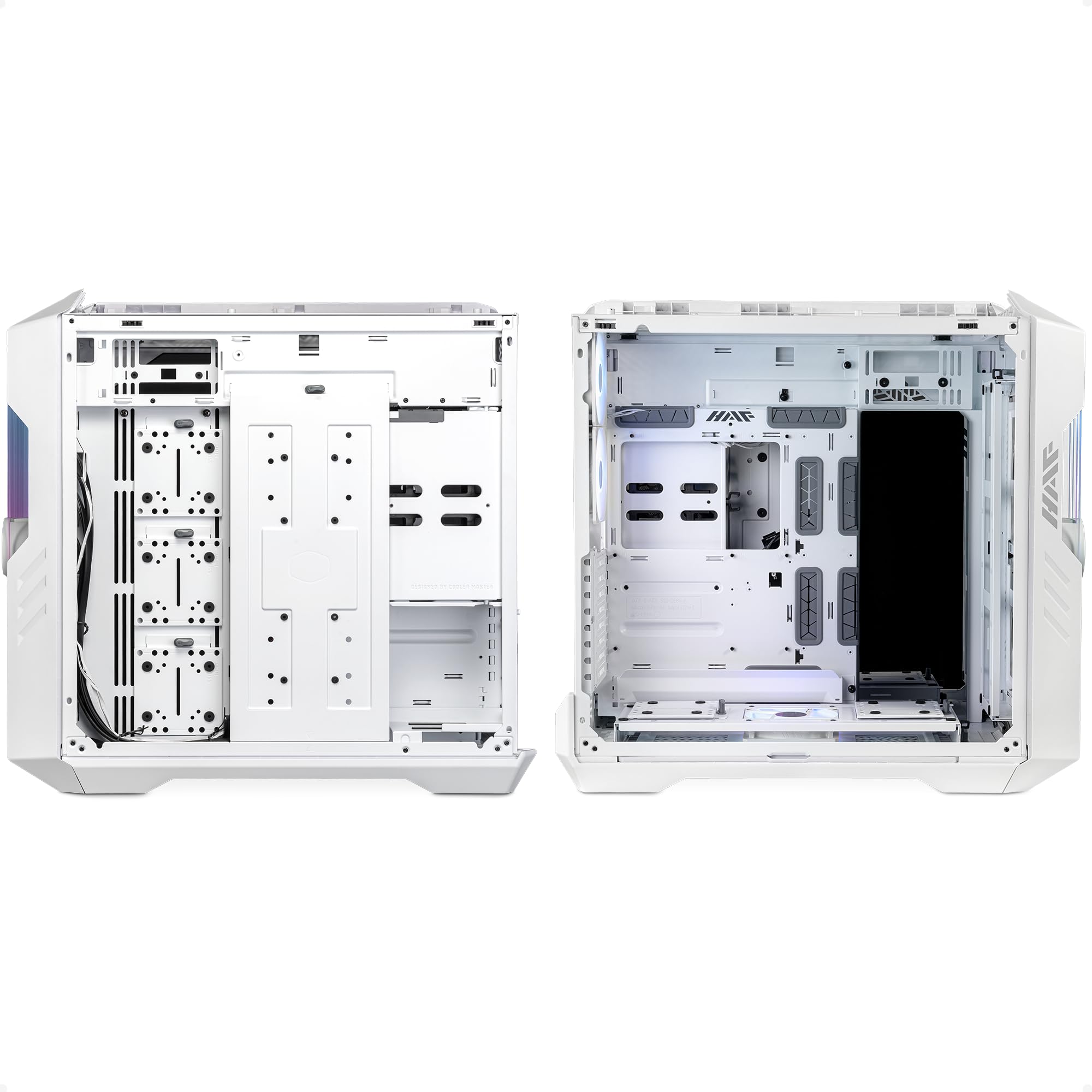Cooler Master HAF 700 PC Case - Full-Tower, E-ATX Compatible, 5 x Pre-Installed Fans, Rotatable Radiator Bracket, TG Side Panel, Tool-Free Design, ARGB Controller Included