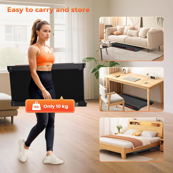 Lysole 4 in 1 Walking Vibration Pad, Under Desk Treadmill, 4 Vibration Modes, Portable Vibration Walking Pad for Homes and Offices