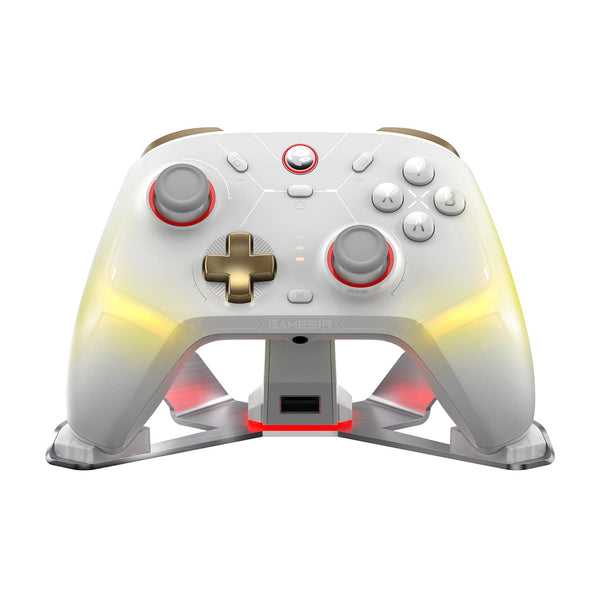 GameSir Cyclone 2 Wireless Controller - 1000Hz Polling Rate, TMR Joysticks, Hall/Micro 2-in-1 Triggers for PC/Switch/Android/iOS, PC Gaming Controller with Charging Dock(White)