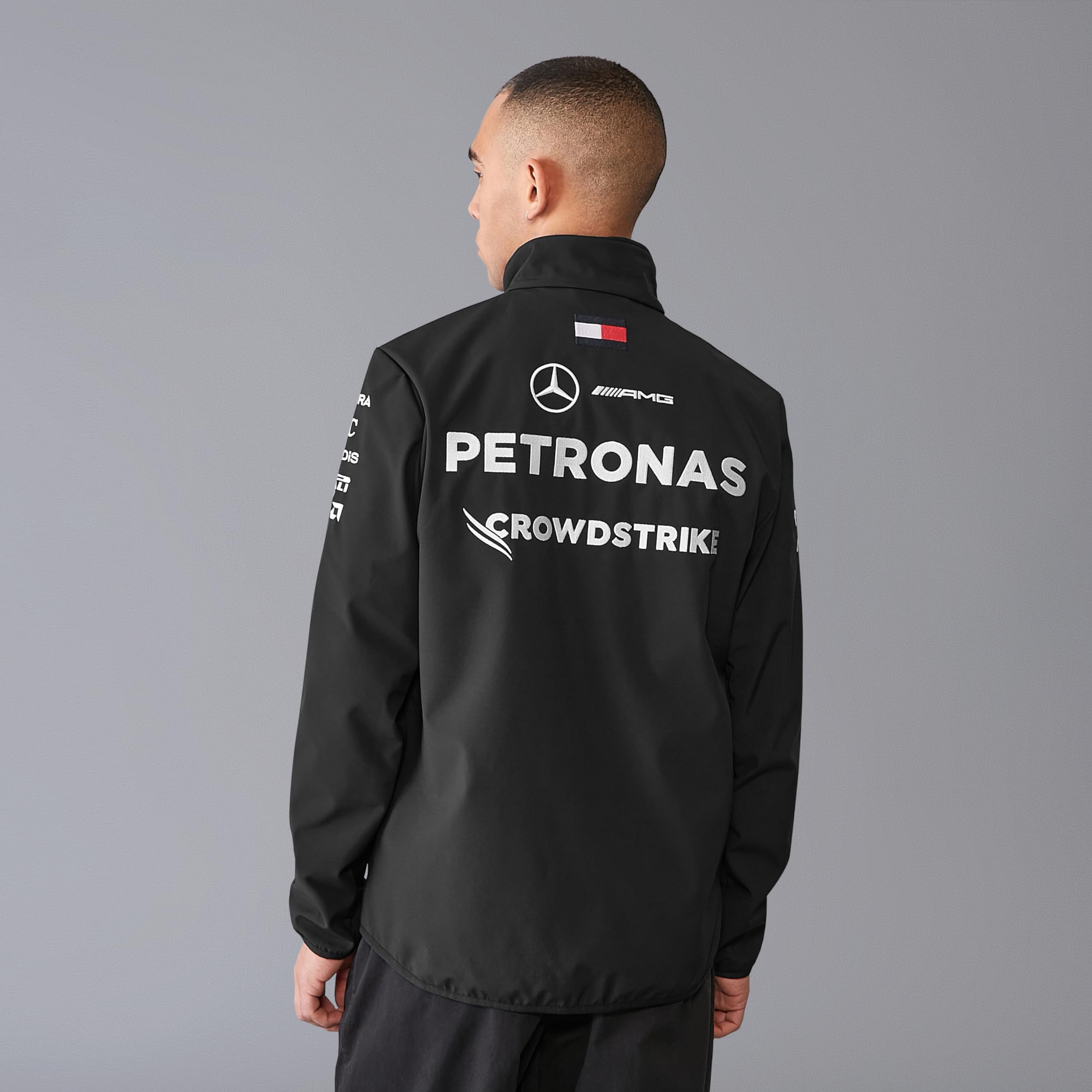 Mercedes AMG Petronas F1 Men's 2024 Team Softshell Jacket