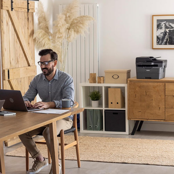 Brother DCP-L2620DW 3-in-1 Mono Laser Printer |Print, copy & scan|Automatic 2-sided print |A4|UK Plug