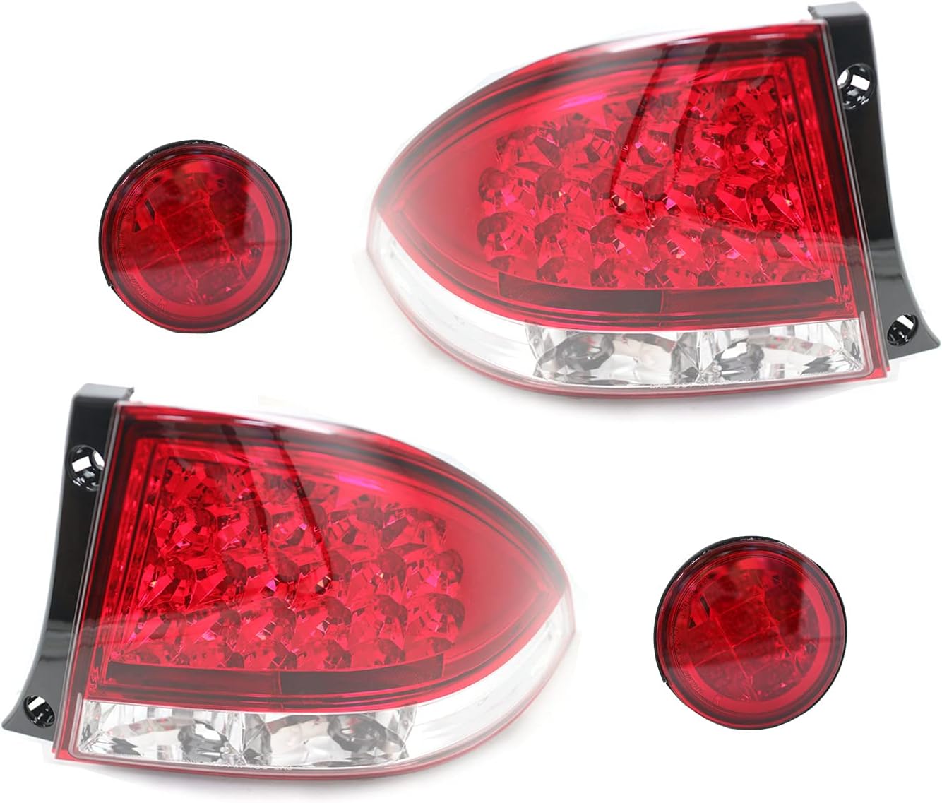 GAZOZ PERFORMANCE IS200 IS300 LED Rear Fog & Tail Light for 1998 1999 2000 2001 2002 2003 2004 2005 Models – Easy Installation Plug & Play Red Lights – Driving Car Accessories for Trunk
