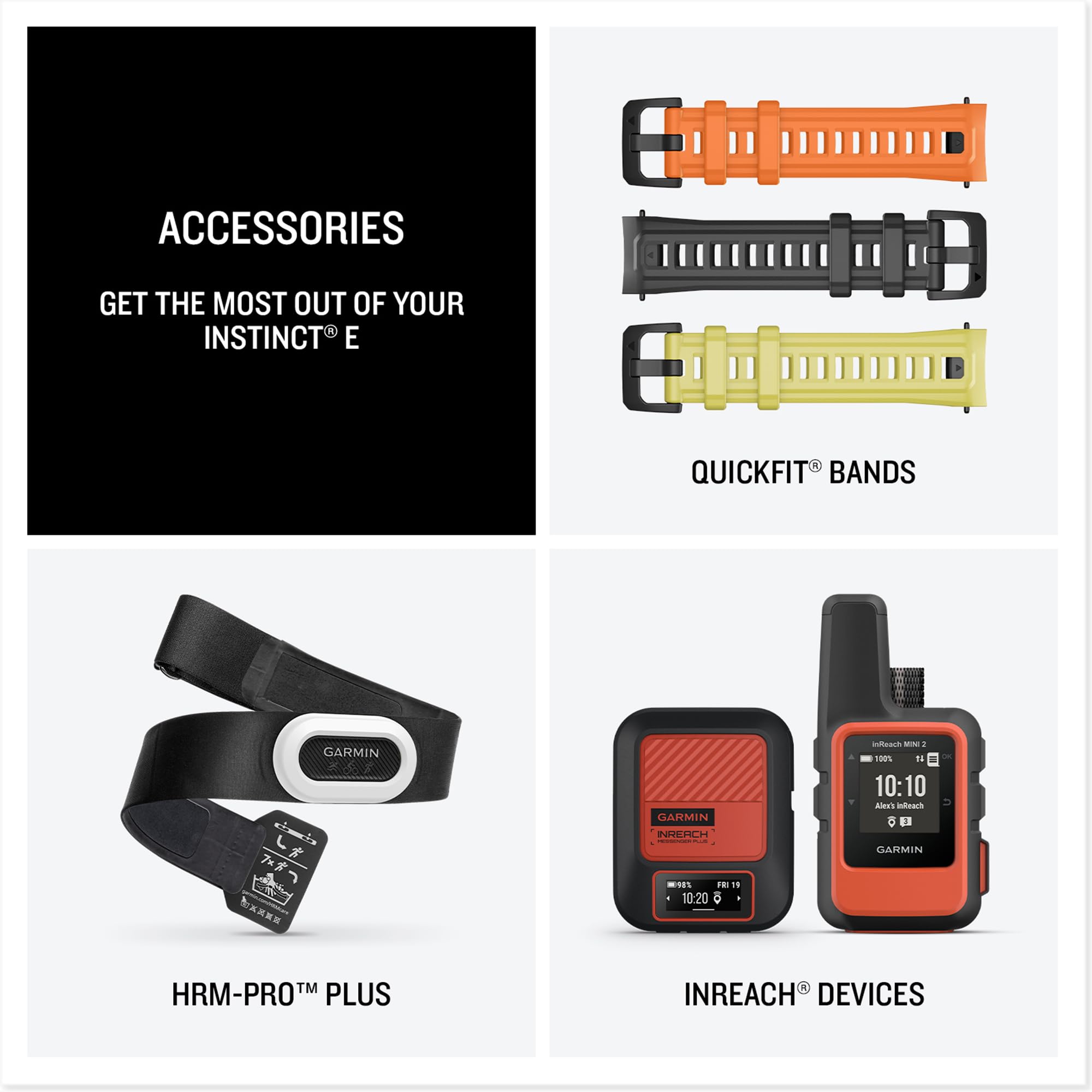 Garmin Instinct E GPS 45mm Smartwatch, Rugged watch with essential smart features, Built-in Sports Apps, Supertough Design Features, up to 16 days Battery Life, Electric Lime