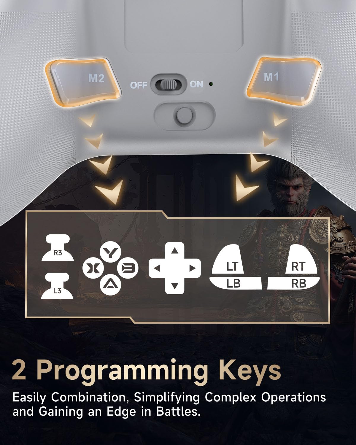 EasySMX X15 Wireless PC Controller with Hall Triggers, Hall Joysticks, Enhanced Bluetooth Game Controller,No Drift No Deadzone effect, Compatible with Windows PC, Android, Steam and Switch