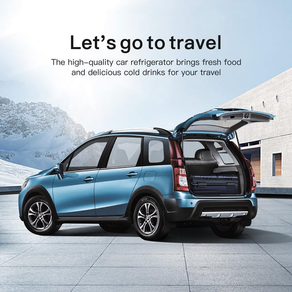 AAOBOSI Compressor Camping Fridge 95L, Car Fridge Dual Zone with 12/24V DC and 100-240V AC, -20°C to 20°C Portable Freezer for Car, Campervan, Lorry, Truck, Boat