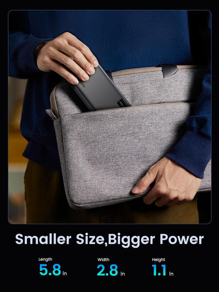 UGREEN Nexode 20000mAh Power Bank Fast Charging, PD 20W & QC 22.5W 3-Port Mobile Phone Portable Charger, USB C Battery Pack Compatible with iPhone 16/15, Galaxy S24/S23, iPad Pro, AirPods, etc