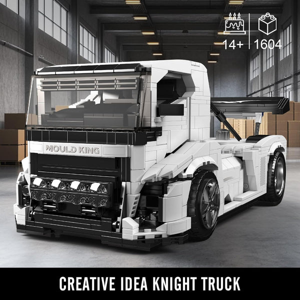 Mould King 10036 Technology Knight Truck Building Blocks Kit, 1604+ PCS Creative Sports Car Truck Model Building Toy Set for Kids 14+/Adult Collectors (Static Version)