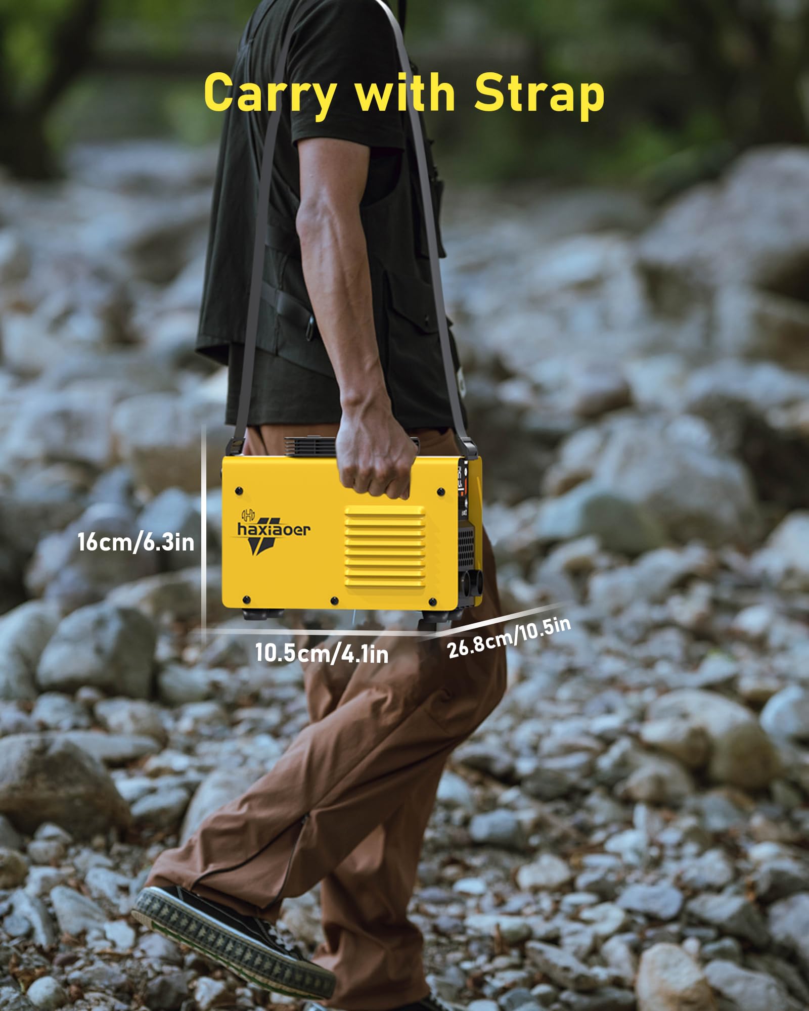 haxiaoer ARC Welder Machine 240V Full Kit - 140A 10 Welding Rods 2 in 1 MMA Lift TIG IGBT Stick Welder with Strap Digital Smart LCD Display Inverter Welding Machine Hot Start ARC Force VRD