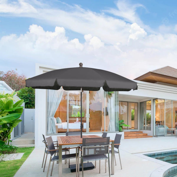 Sekey 2m Garden Parasol with Umbrella Cover - Adjustable and Portable Patio Umbrella for Beach, Garden, Pool, and Patio - UPF 50+ Sun Protection