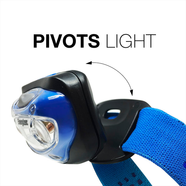 Energizer Vision HD+ Head Torch, Bright Headlamp, Water Resistant, Hands-Free, Lightweight for Indoor and Outdoor Activities, Batteries Included