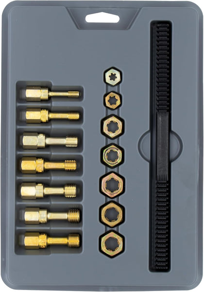 Lang Tools 2584 15-Piece Metric Thread Restorer Set, Black, Gray